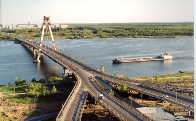 Мост  Октябрьский.