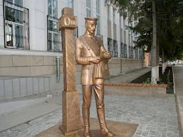 Памятник  «Нулевой километр», Курган, улица Гоголя