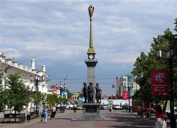 Памятник основателям города.  Челябинск.